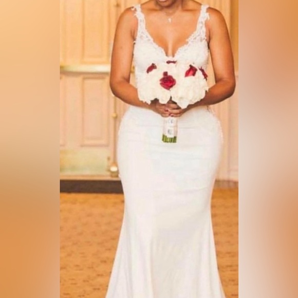 Demetrios Dresses & Skirts - Demetrios Bridal Gown 
Color: Ivory Size:10
button covered zipper back